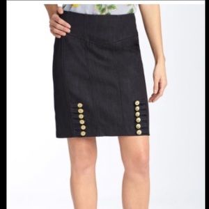 Anthropologie Leifsdottir Denim Stretch Skirt